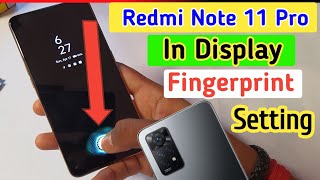 Redmi note 11 pro display fingerprint setting/Redmi note 11 pro in display fingerprint lock screenshot 5