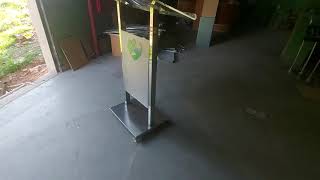 Púlpito De Aço Inox E Acrílico Miriam Do Grupo Betel