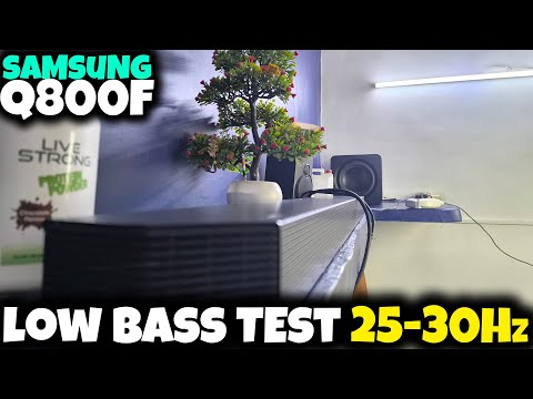 Samsung Q800F Dolby Atmos — Extreme Low-Bass Test 25Hz - 30Hz