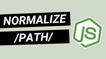 Normalize path with Node.js