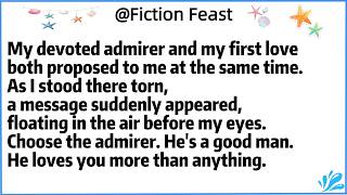My devoted admirer and my first loveboth proposed to me at the same time.As I stood there torn