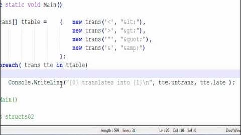 C# Edge 18 -  C# array of structs and command line arguments