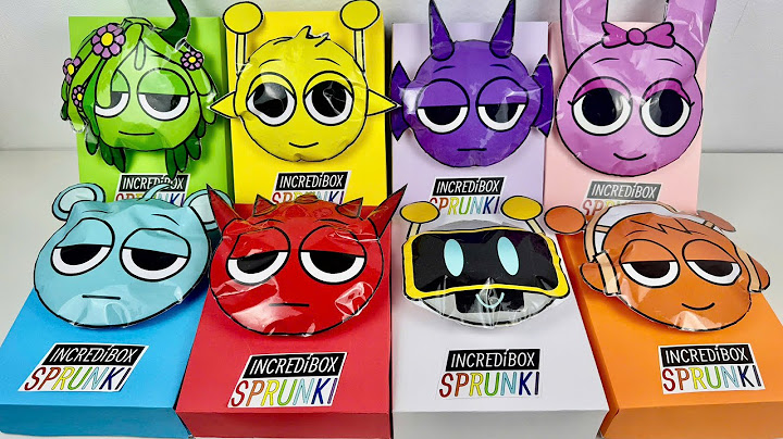 🌈Paper DIY🌈 INCREDIBOX SPRUNKI Blind Box Unboxing| How to make Sprunki Blind Bag
