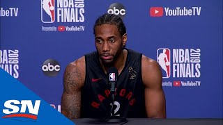 Kawhi Leonard Addresses Media Ahead Of Potential Championship Clinching Game 5