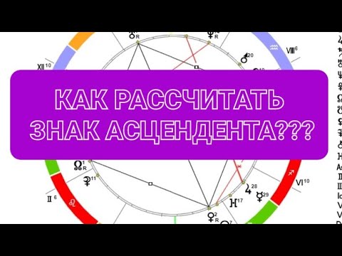 КАК РАССЧИТАТЬ СВОЙ ЗНАК АСЦЕНДЕНТА? АНАСТАСИЯ ГРИГОРЯН