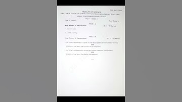 EVS - (AECC 1) | Sem 1 | Feb-Mar 2023 | BA-BBA-BCom-BSc Question Paper | OU - Osmania University