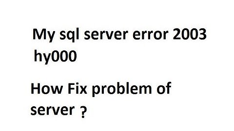 mysql server error problem | error 2003 HY000 | how fix mysql server error