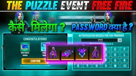 THE PUZZLE EVENT|NEW EVENT FREE FIRE|MOCO EVENT|HOW TO COMPLETE PUZZLE EVENT|PASSWORD OF PUZZLE EVEN