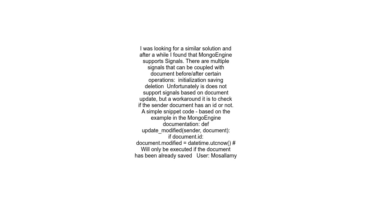 Calling certain functions when initializing a new mongoengine document