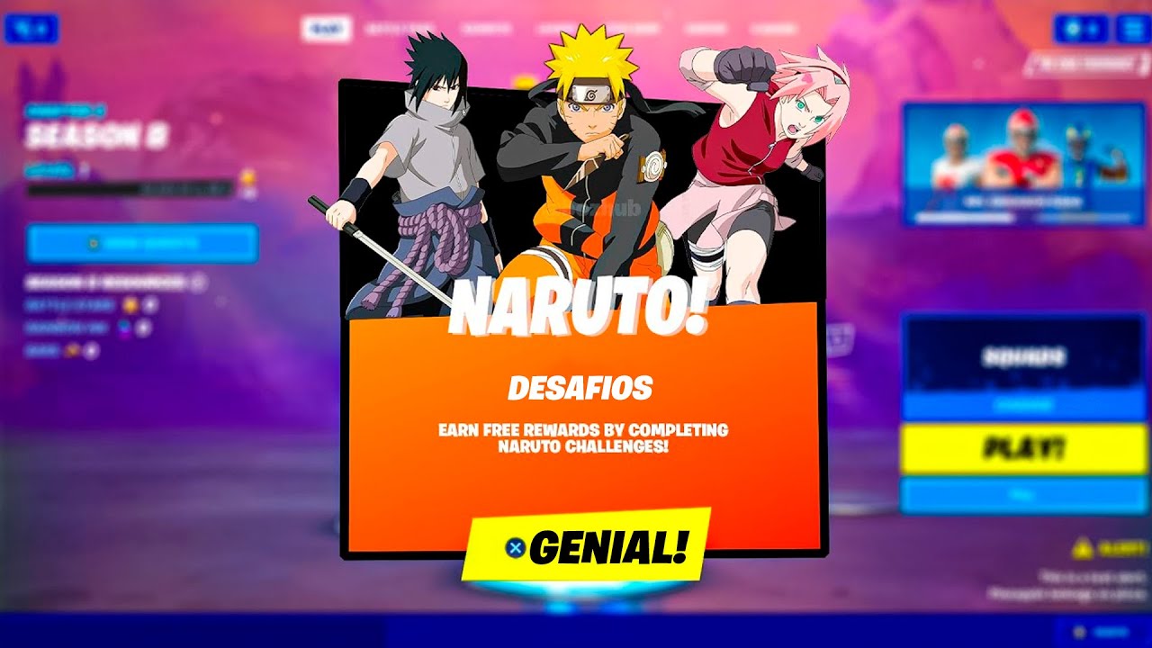 The Nindo 2022: Conclua Desafios para Ganhar Recompensas de Naruto no  Fortnite!