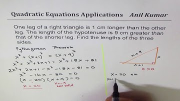 Triangle Area and Number Relations Quadratic Formula Applications