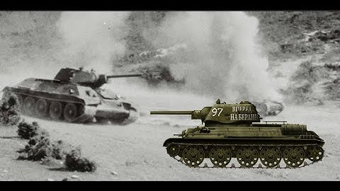 T-34 Action footage.