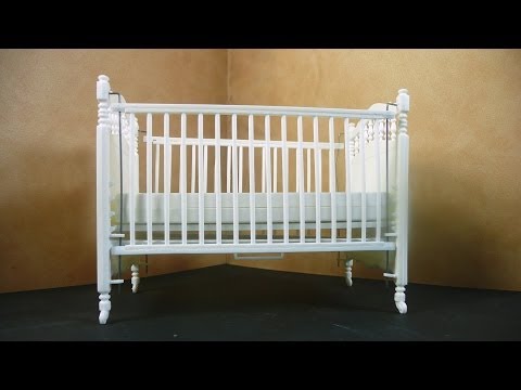Dollhouse Miniature Crib