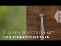 Schuttingplanken monteren met schuttingschroeven | Schutting schroeven RVS