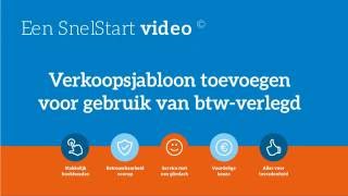 Factuursjabloon Toevoegen Voor Gebruik Van Btw-Verlegd