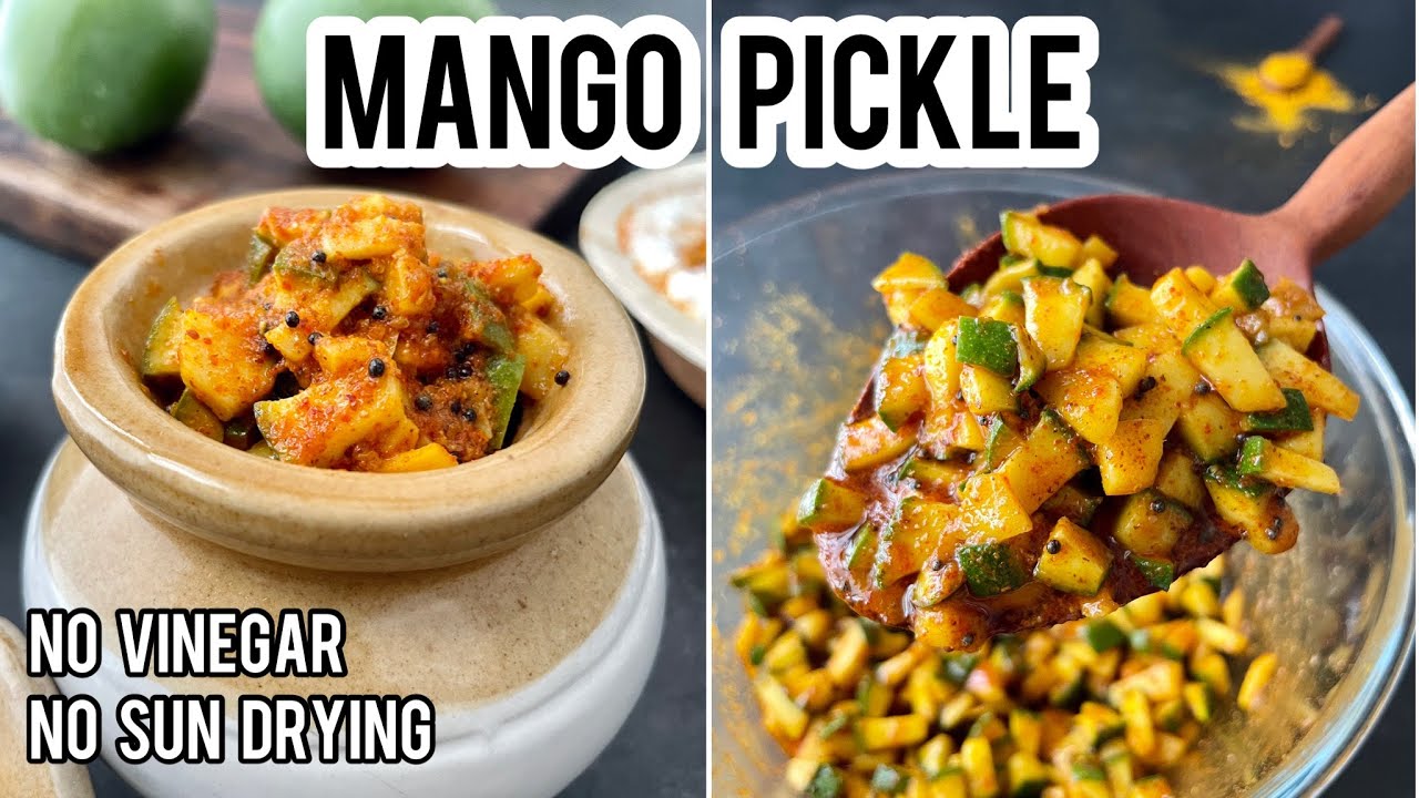 Raw mango pickle recipe | Tamilnadu style | No vinegar | No sun drying | Madras Curry Channel