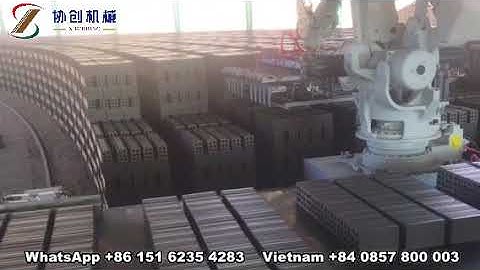 Clay brick making plant Yaskawa robot round kiln