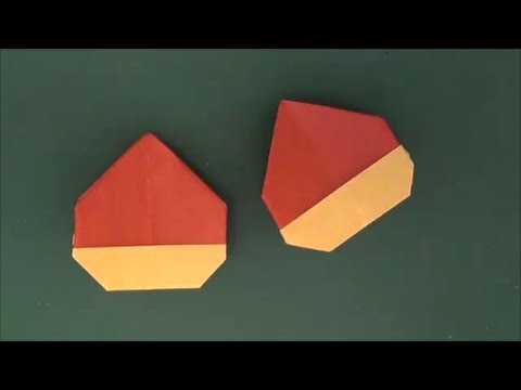 秋 くり 折り紙 Chestnut Origami Youtube