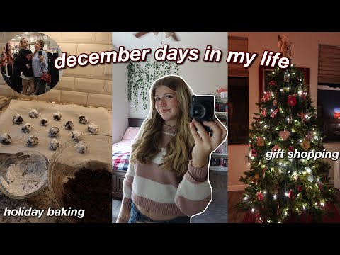DECEMBER DAYS IN MY LIFE ❄️🎀 trying christmas drinks, gift shopping, holiday baking
