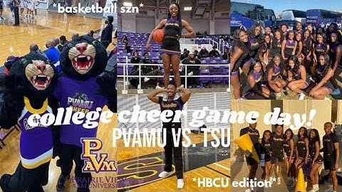 vlog: college CHEER game day PVAMU vs. TSU *basketball szn* (HBCU edition) | zoe rose