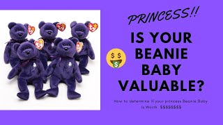 Princess Diana TY Beanie Baby. How to tell if you have 1st generation!