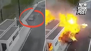 Out-of-control Porsche kills four people in a fireball of death