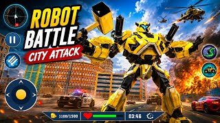 Taxi Car Robot Transform 2026 - Real Player Robot Game Video - Android Gameplay  screenshot 4