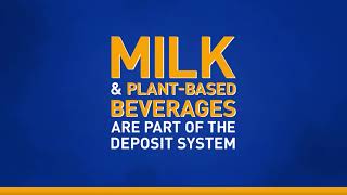 Milk & Plant-Based Beverages are Part of the Deposit System
