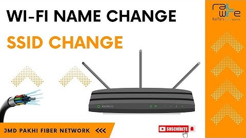 Wi-Fi Name Change Double Band Router Railwire Double Band Router Railwire SSID Change #railwire
