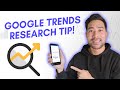 Keyword Research Tutorial // How To Use Google Trends To Compare and Research For Keywords To Use
