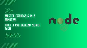 Master ExpressJS in 5 Minutes! Build a Pro Backend Server FAST!