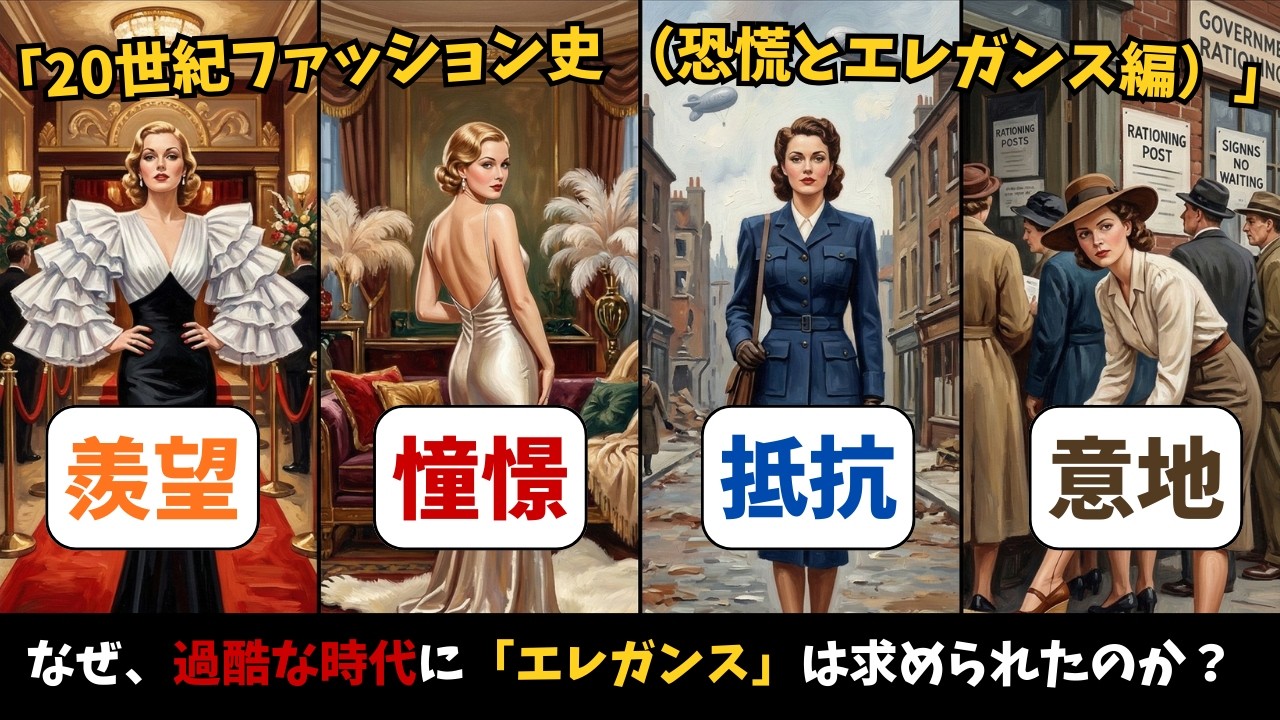 すべてを奪われても、美しくありたかった。ペン1本で美を守った女性たち｜20世紀ファッション史（恐慌とエレガント編）歴史解説
