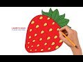 How to Draw Strawberry Step by Step Easy For Kids