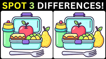 👀Can you Find Three Hidden Differences?💡【#235 Brain Game Challenge Spot 3 Differences】