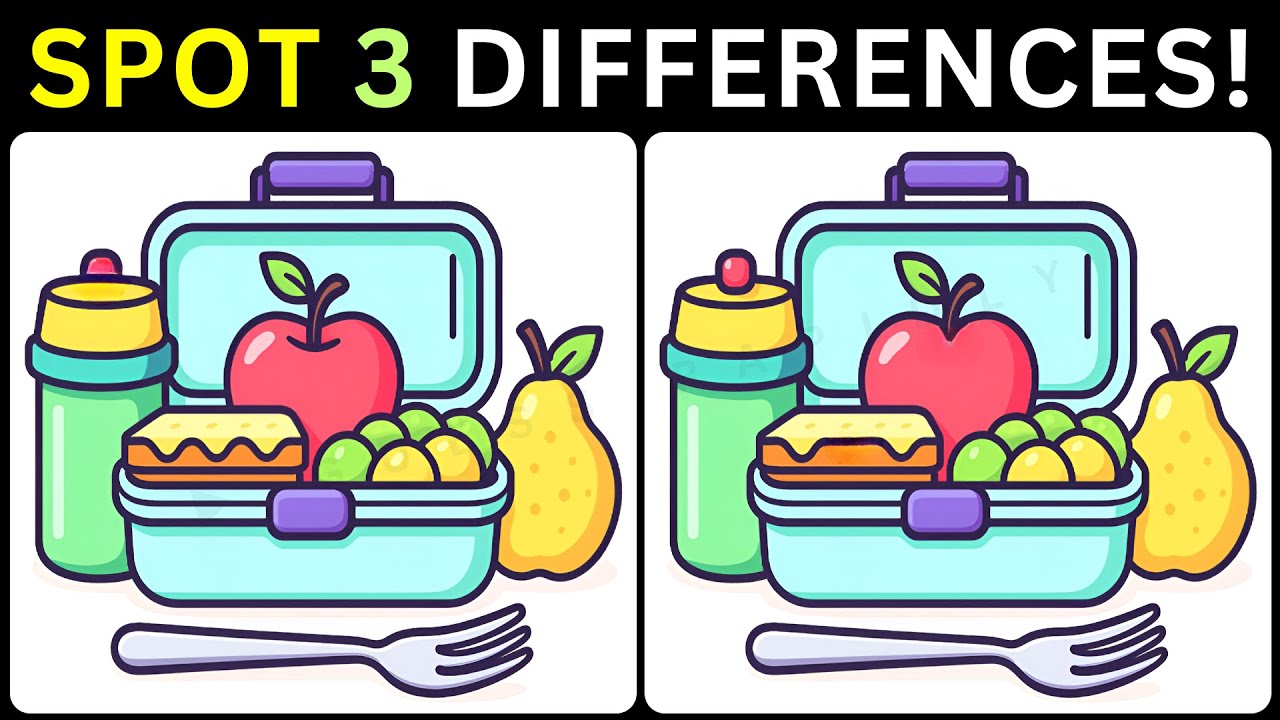 👀Can you Find Three Hidden Differences?💡【#235 Brain Game Challenge Spot 3 Differences】