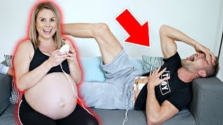 DAD tries BIRTH PAIN SIMULATOR! *painful* | Family Fizz