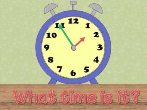 Telling the time in English