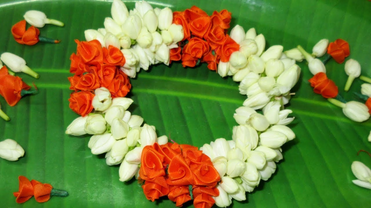 Jasmine Garland Quick method Jasmine string easy method How to tie