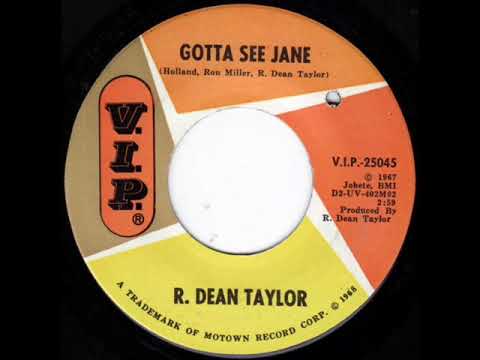 R. Dean Taylor - Gotta See Jane on Mono 1967 V.I.P. Records.