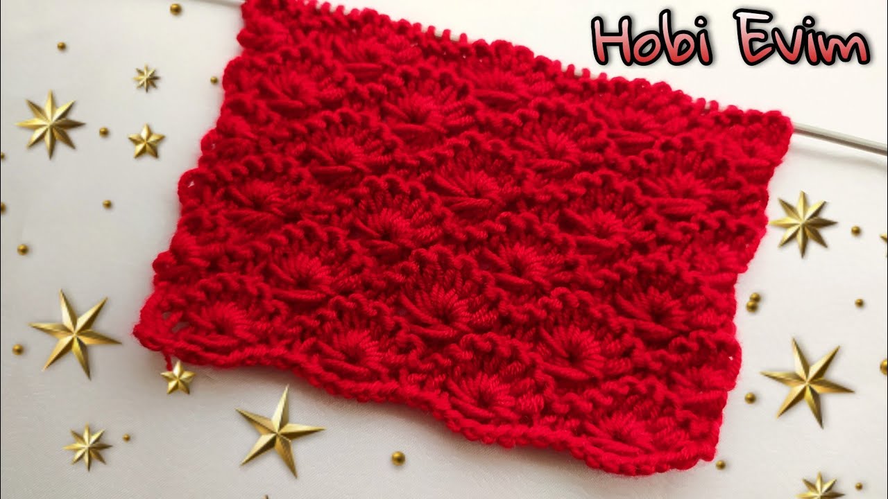 Türkan Şoray Kirpiği Örgü Modeli -Bayan Yelekleri - Şal Örgü Modeli