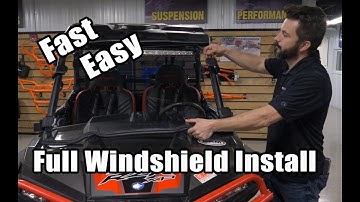 How to Install a Full Windshield - UTV - Side by Side - Polaris RZR