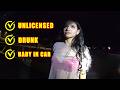 Unlicensed Mother Drives Drunk With Her Baby in Car