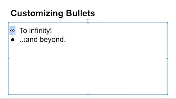 Customizing Bullets on Google Slides