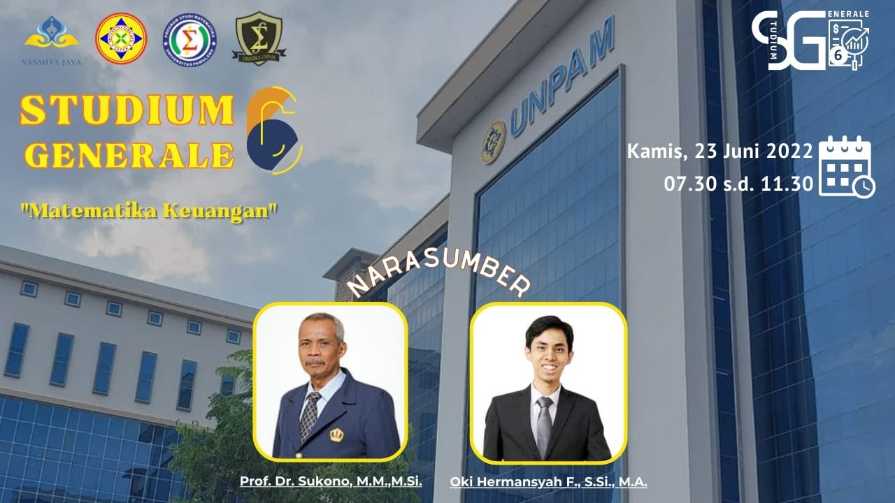 STUDIUM GENERALE KE-6 | PROGRAM STUDI MATEMATIKA FMIPA UNPAM - YouTube