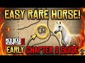 How to Get the Missouri Fox Trotter or Rare Black Horse Easily In early Chapter 2  in RDR2
