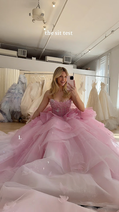 1, 2, 3, or 4? Which Ballgown Wedding Dress Passes the Sit Test?