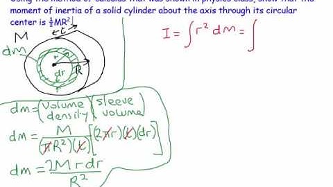10) moment of inertia of solid cylinder 1 - calculus