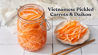 Đồ chua – Vietnamese Pickled Carrots and Daikon #easyrecipes