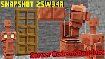 MInecraft Snpshot 25w34a NEW COPPER GOLEM PANORAMA & HITBOX CHANGES