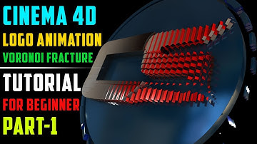 CINEMA 4d,logo animation,voronoi fracture,TUTORIAL for BEGINNER,PART-1